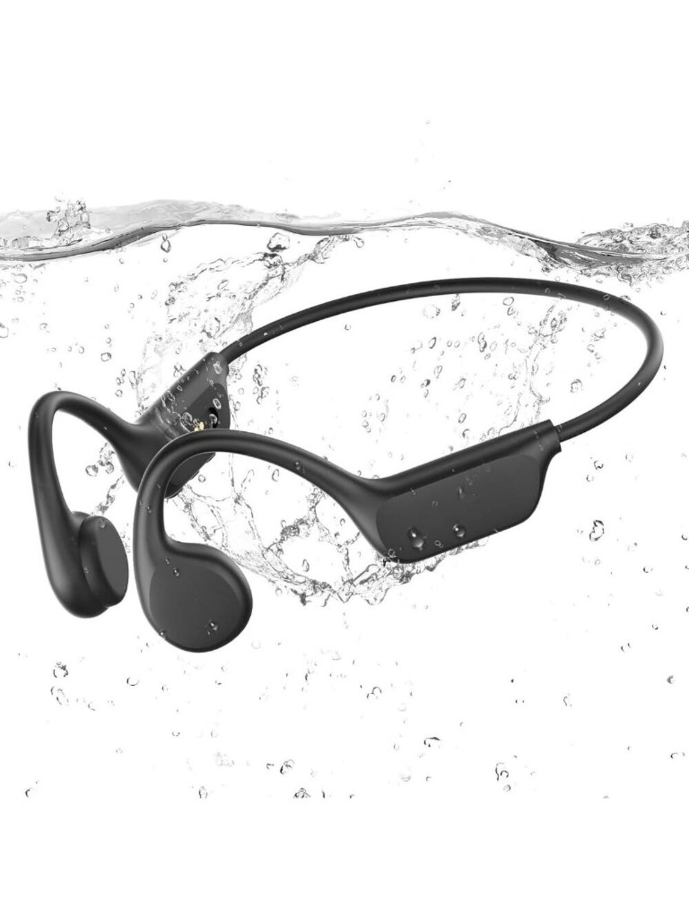 Waterproof Bone Conduction Swimming Headphones, 32GB Memory, Bluetooth 5.4